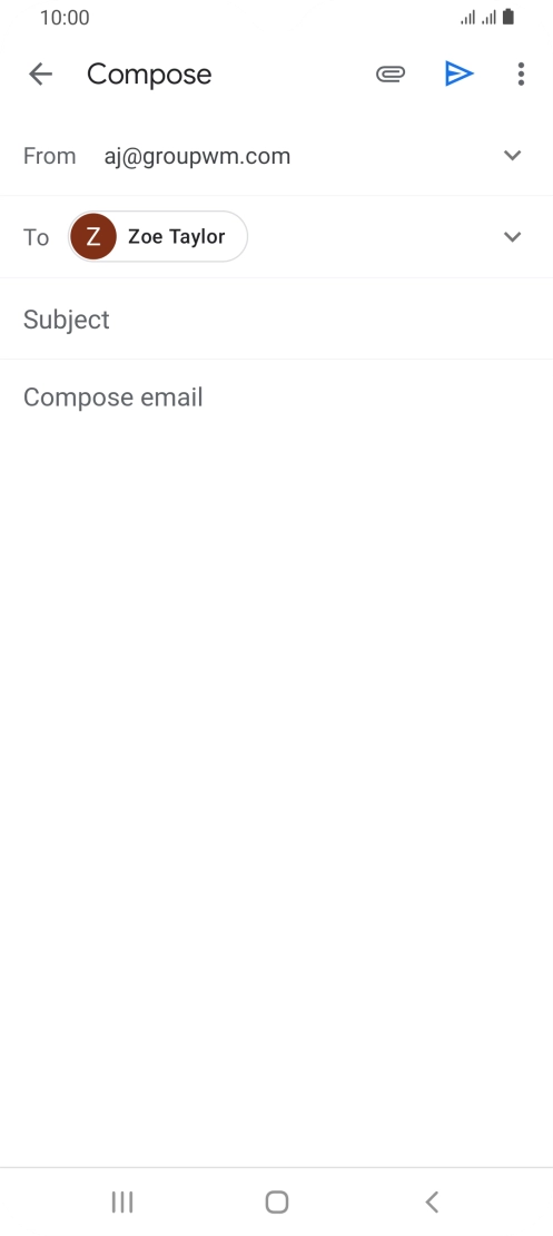 Press Subject and key in the required subject.