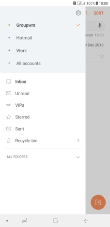 Press the settings icon.