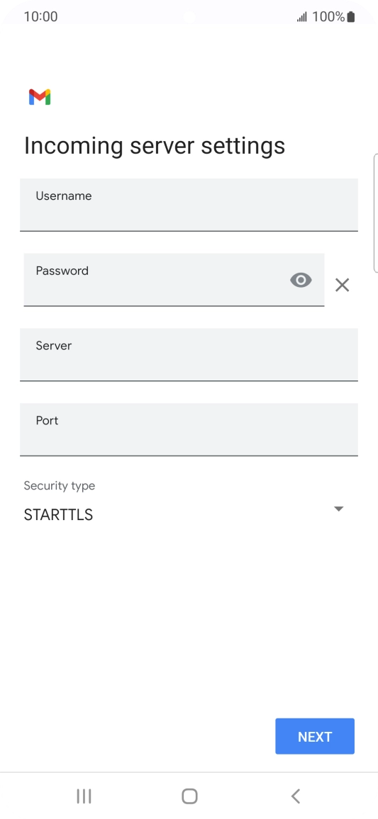 Press the field below 