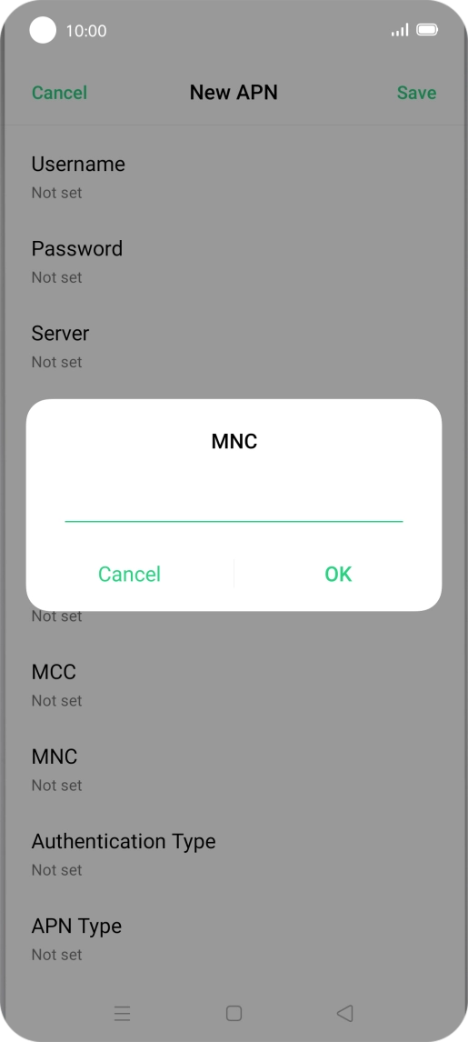 Key in 33 and press OK.