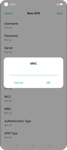 Key in 33 and press OK.