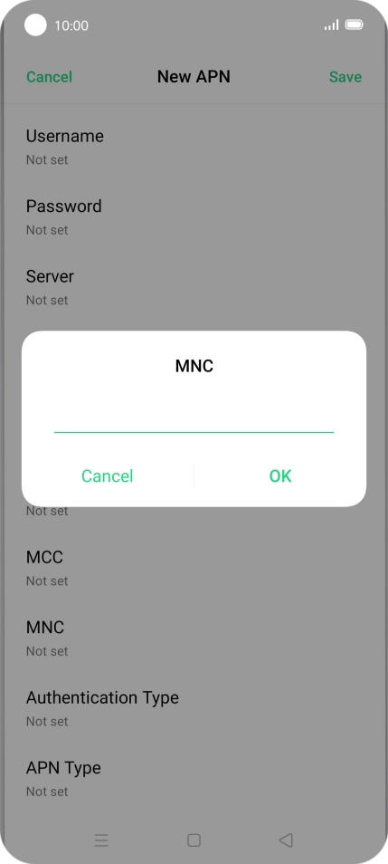 Key in 33 and press OK.