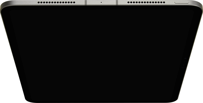 Press and hold the Top key until your tablet is turned on.