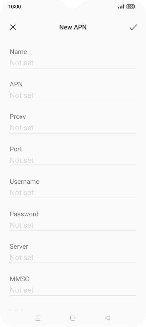 Press the field below 