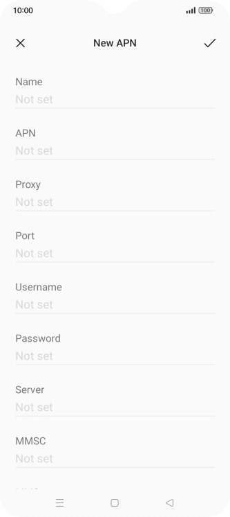 Press the field below 