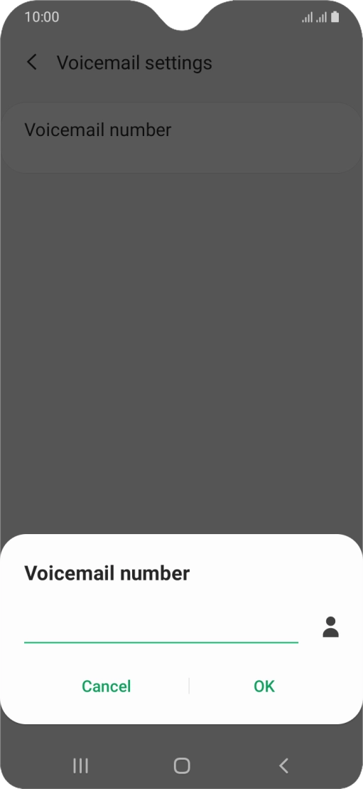 Key in +447953222222 and press OK.