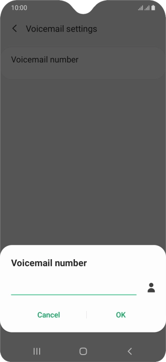 Key in +447953222222 and press OK.