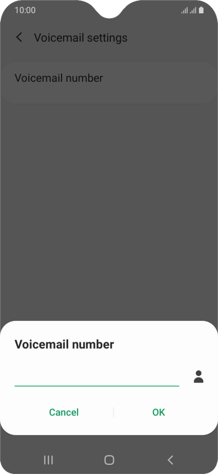 Key in +447953222222 and press OK.