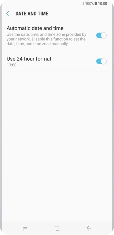 Press the Home key to return to the home screen.