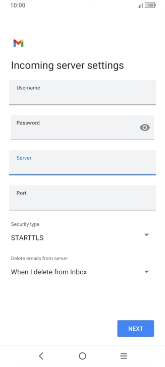Press the field below 