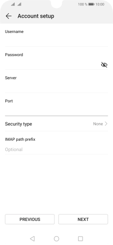 Press Security type.