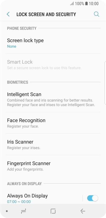Press the Home key to return to the home screen.