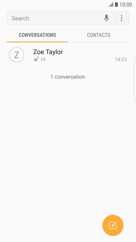 Press the new message icon.