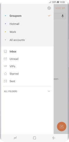 Press the settings icon.