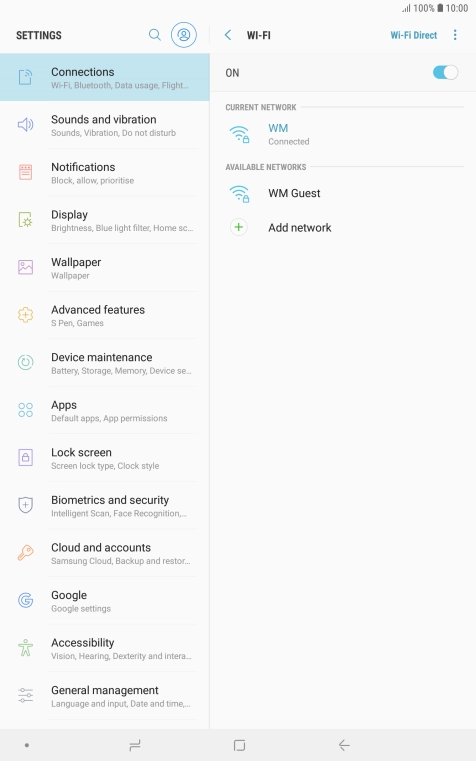 Press the Home key to return to the home screen.