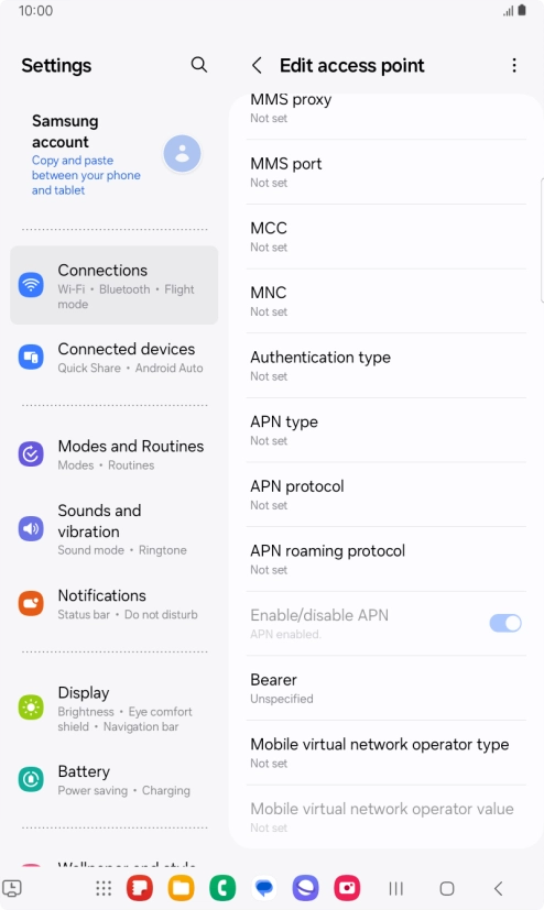 Press Authentication type.