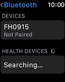 Press the required Bluetooth device.