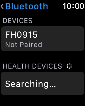 Press the required Bluetooth device.