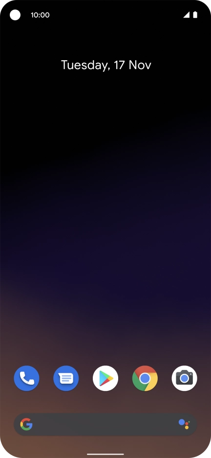 When the phone is turned on, you can always see the battery power level. The larger the coloured section of the battery icon, the more remaining battery power.