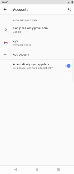 Press the Home key to return to the home screen.