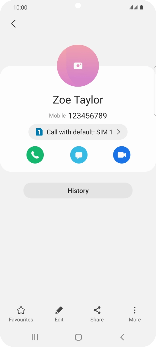 Press the Home key to return to the home screen.