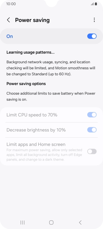 Press the Home key to return to the home screen.