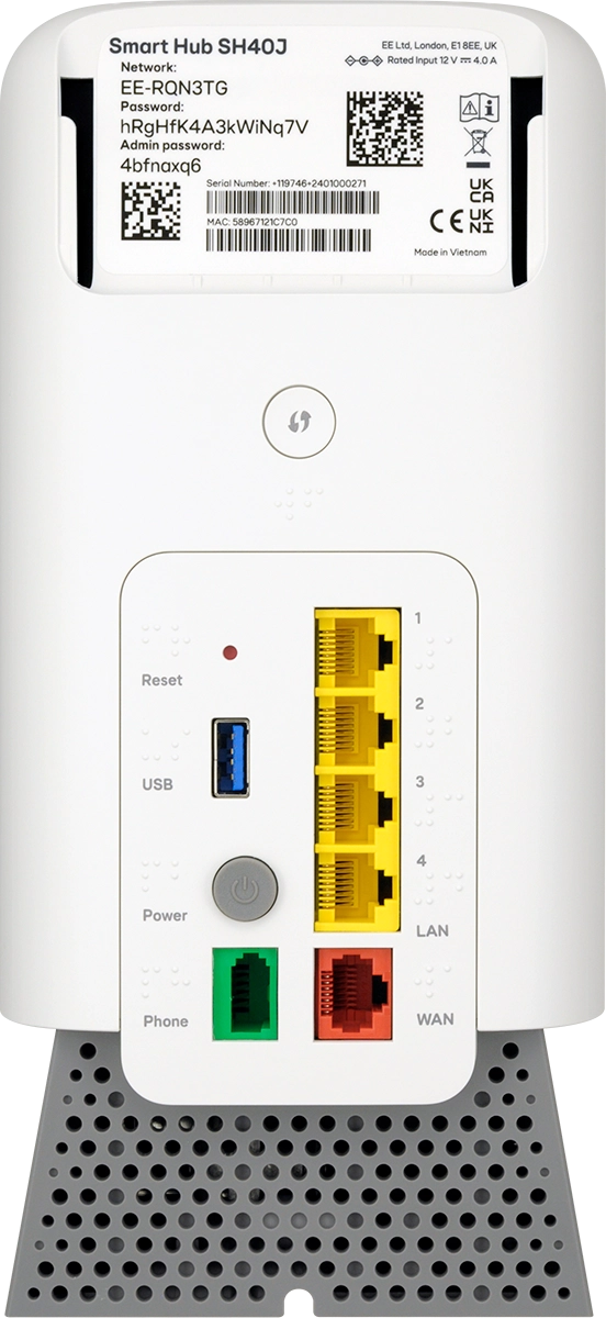 You can see the login information for the Wi-Fi hotspot behind the cover on the back of your router.