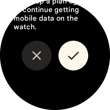 Press the confirm icon. Wait a moment while the factory default settings are restored. Follow the instructions on the screen to set up your smartwatch and prepare it for use.