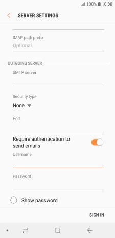 Press the field below 