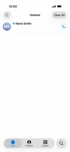 Press the required message.