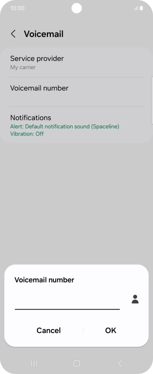 Key in +447953222222 and press OK.