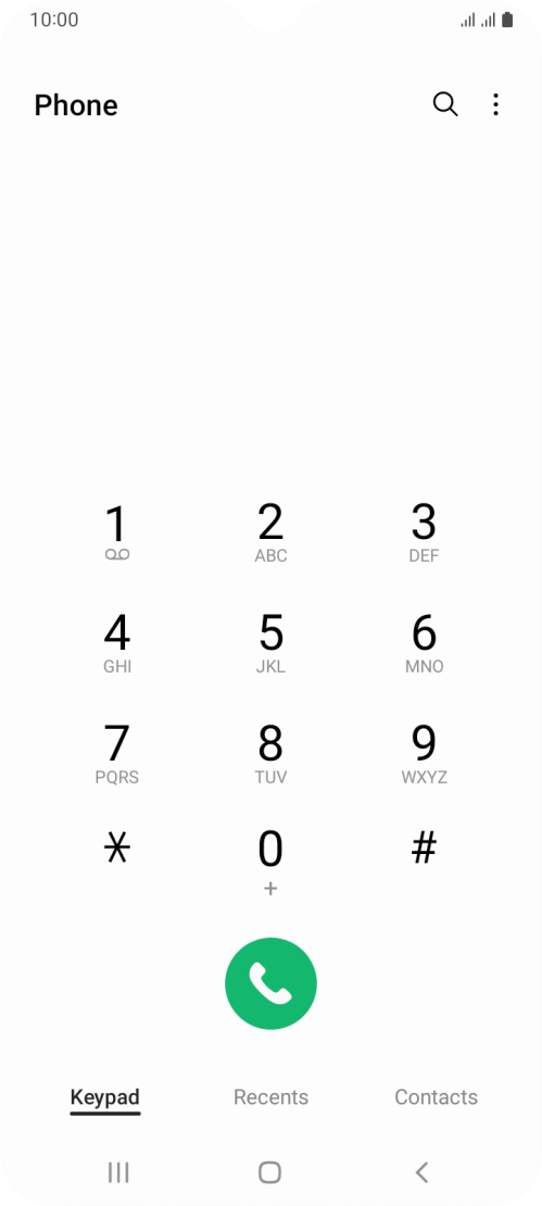 Press the menu icon.
