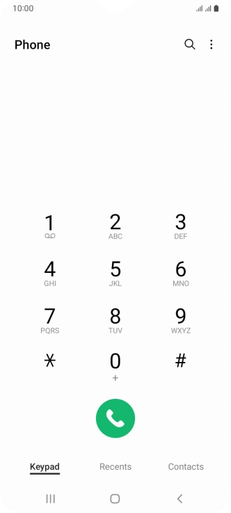 Press the menu icon.