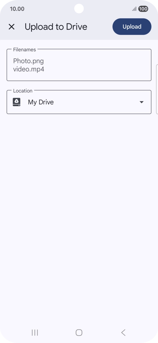 Press the field below 
