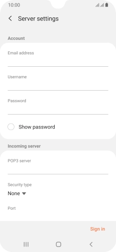 Press the field below 