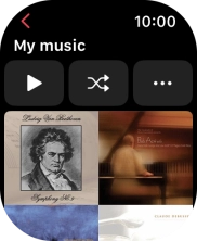 Press the play icon to start the playback.