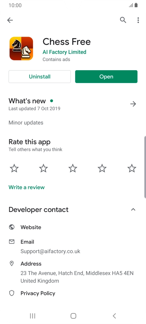 Press the Home key to return to the home screen.
