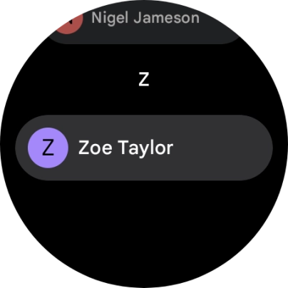 Press the required contact.