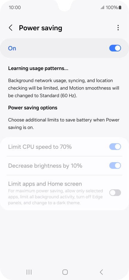 Press the Home key to return to the home screen.