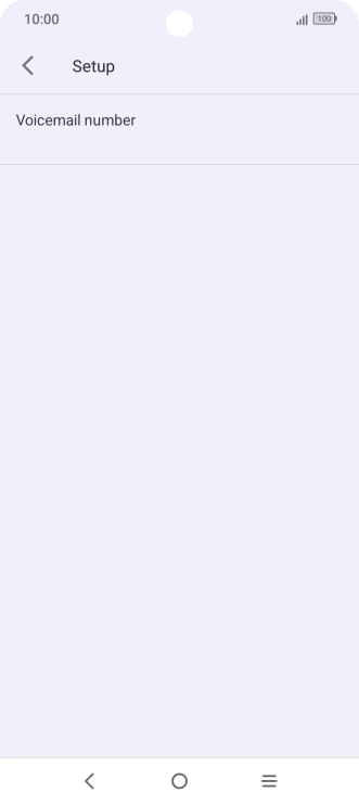 Press Voicemail number.