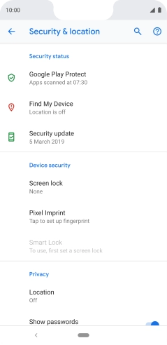 Press the Home key to return to the home screen.