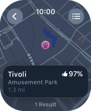 Press the required destination.