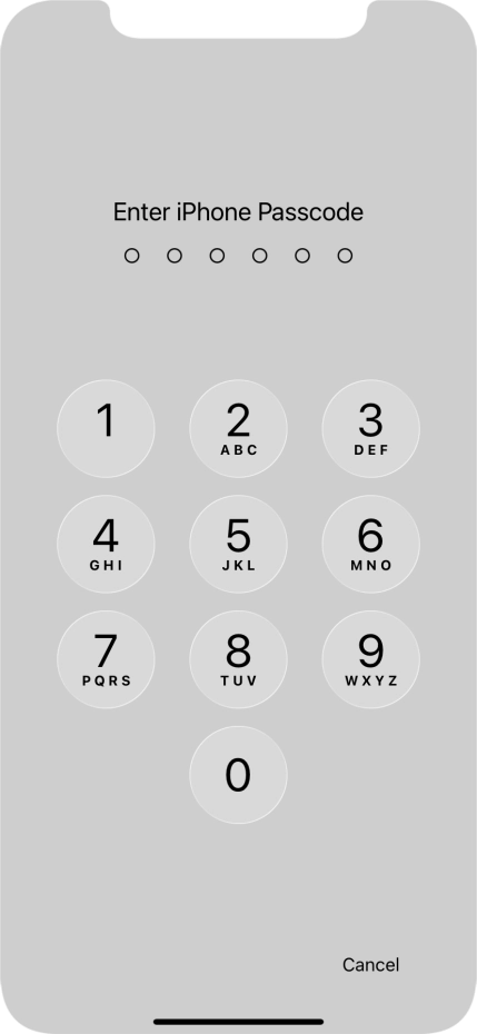 Use the phone lock code you created. The app is now locked.