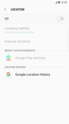 Press the indicator to turn the function on or off.