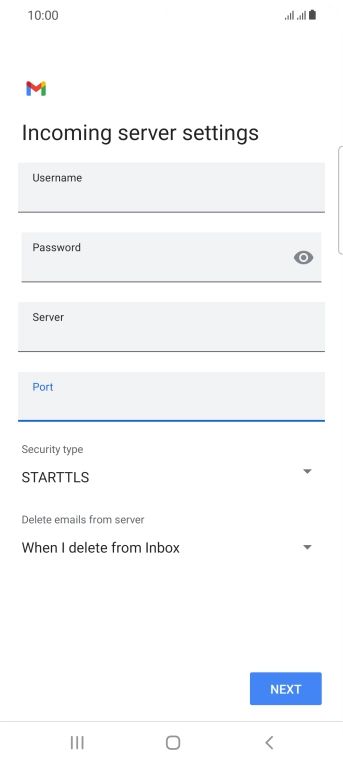 Press the drop down list below 