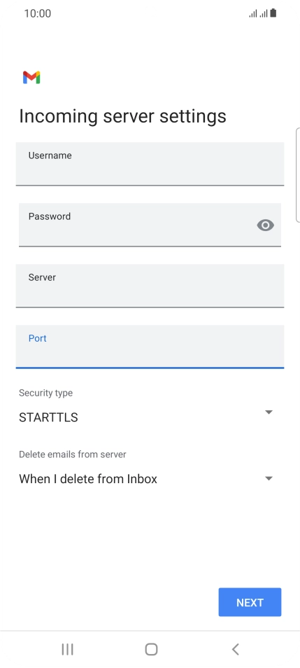 Press the drop down list below 