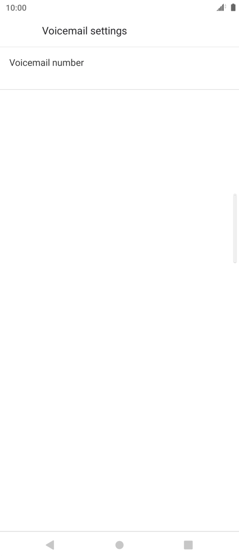 Press Voicemail number.