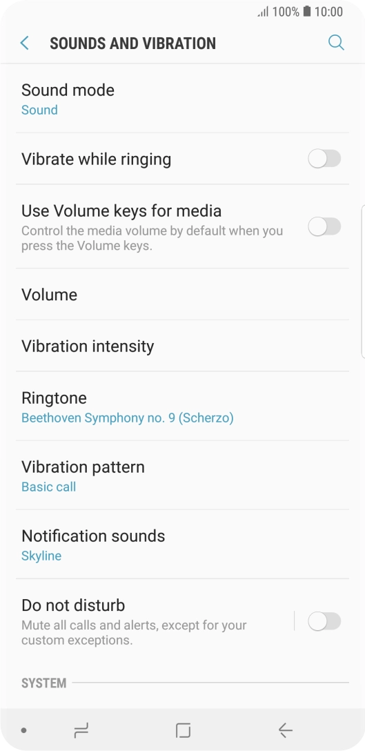 Press the Home key to return to the home screen.