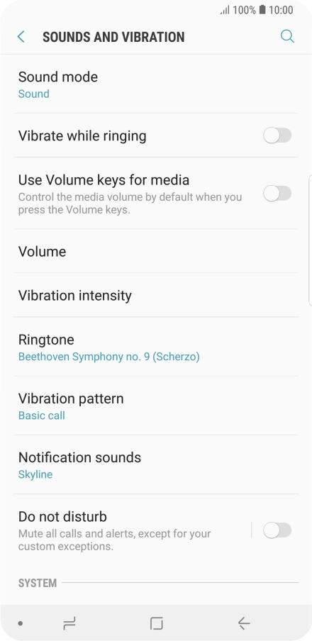 Press the Home key to return to the home screen.