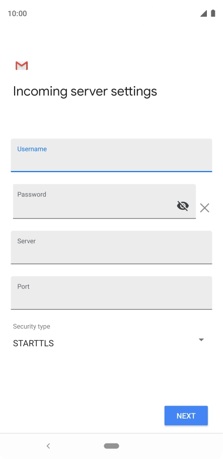 Press the field below 
